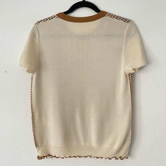 3.1 PHILLIP LIM S Lettuce Edge Shrunken Knit Tee - Picture 6 of 12